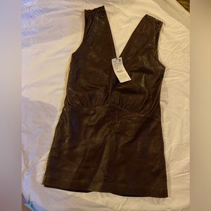 H&M leather dress
